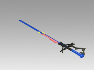 arknights astesia epoque sword cosplay prop 3D Print Model