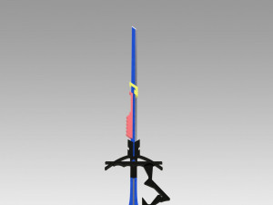 arknights astesia epoque sword cosplay prop 3D Print Model