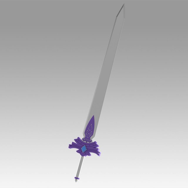 genshin impact kaeya traveler jean sword prop replica 3Dプリントモデル .c4d .max .obj .3ds .fbx .stl .blend 