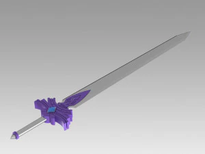 genshin impact kaeya traveler jean sword prop replica 3D Print Model