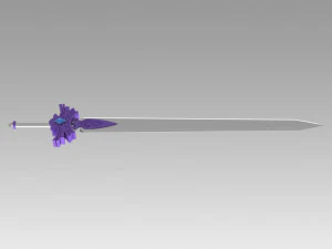 genshin impact kaeya traveler jean sword prop replica 3D Print Model