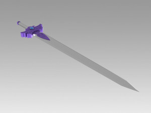 genshin impact kaeya traveler jean sword prop replica 3Dプリントモデル
