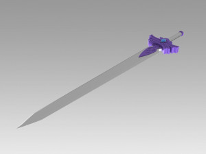genshin impact kaeya traveler jean sword prop replica 3Dプリントモデル