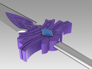 genshin impact kaeya traveler jean sword prop replica 3Dプリントモデル