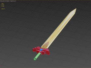 genshin impact kaeya traveler jean sword prop replica 3Dプリントモデル