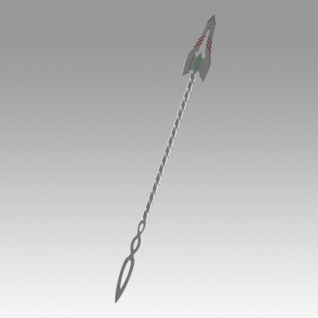 neon genesis evangelion eva asuka langley sohryu flare spear 3D Print Model .c4d .max .obj .3ds .fbx .stl .blend 