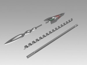 neon genesis evangelion eva asuka langley sohryu flare spear 3D Print Model