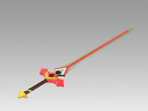 genshin impact kaeya travelers handy sword cosplay prop 3D Print Model