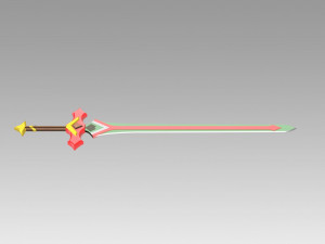 genshin impact kaeya travelers handy sword cosplay prop 3D Print Model