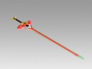 genshin impact kaeya travelers handy sword cosplay prop 3D Print Model