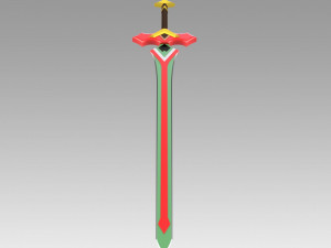 genshin impact kaeya travelers handy sword cosplay prop 3D Print Model