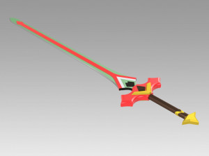 genshin impact kaeya travelers handy sword cosplay prop 3D Print Model