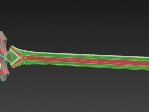 genshin impact kaeya travelers handy sword cosplay prop 3D Print Model
