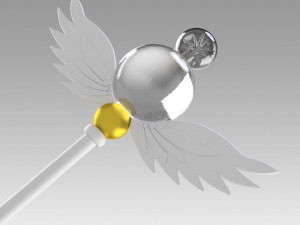 sailor moon stars sailor cosmos chibi chibi staff 3D Print Model