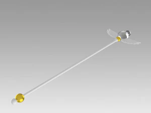 sailor moon stars sailor cosmos chibi chibi staff 3D Print Model