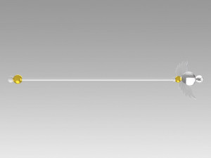 sailor moon stars sailor cosmos chibi chibi staff 3D Print Model