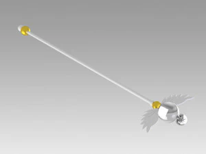 sailor moon stars sailor cosmos chibi chibi staff 3D Print Model
