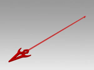 touhou project vampire remilia scarlet spear cosplay prop 3D Print Model