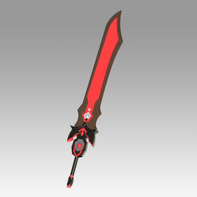 genshin impact beidou sword cosplay prop 3D-Druckmodell .c4d .max .obj .3ds .fbx .stl .blend 