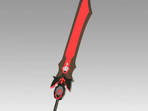 genshin impatto beidou spada cosplay prop Modello di stampa 3D