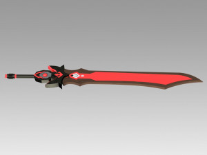 genshin impact beidou sword cosplay prop 3D-Druckmodell