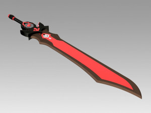 genshin impact beidou sword cosplay prop 3D-Druckmodell