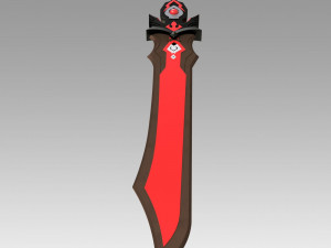 genshin impact beidou sword cosplay prop 3D-Druckmodell