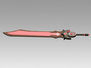 genshin impact beidou sword cosplay prop 3D-Druckmodell