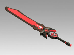 genshin impact beidou sword cosplay prop 3D-Druckmodell