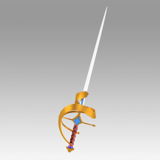 tokyo mirage sessions fe itsuki aoi mirage master sword 3D Принт Модель .c4d .max .obj .3ds .fbx .stl .blend 