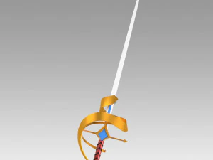 tokyo mirage sessions fe itsuki aoi mirage master sword 3D Print Model