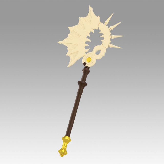 fire emblem three houses 5 years edelgard axe 3D-printmodel .c4d .max .obj .3ds .fbx .stl .blend 