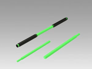 mortal kombat 11 jade stick cosplay prop 3D Print Model
