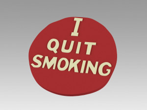 star trek iv the voyage home dr nichols i quit smoking button 3D Print Model