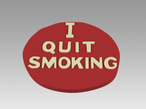 star trek iv the voyage home dr nichols i quit smoking button 3D-Druckmodell