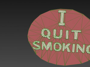 star trek iv the voyage home dr nichols i quit smoking button 3D-Druckmodell