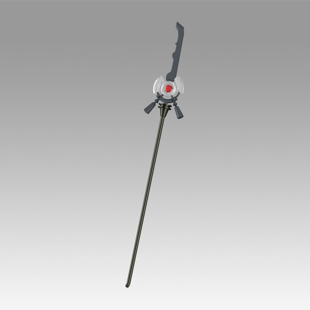 arknights podenco staff sword cosplay prop 3D Baskı Modeli .c4d .max .obj .3ds .fbx .stl .blend 