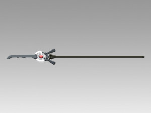 arknights podenco staff sword cosplay prop 3D Baskı Modeli