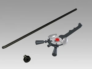 arknights podenco staff sword cosplay prop 3D Print Model
