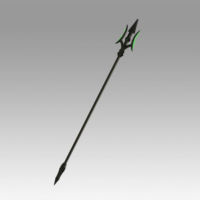 seraph of the end battle makoto narumi trident cosplay prop 3D Принт Модель .c4d .max .obj .3ds .fbx .stl .blend 
