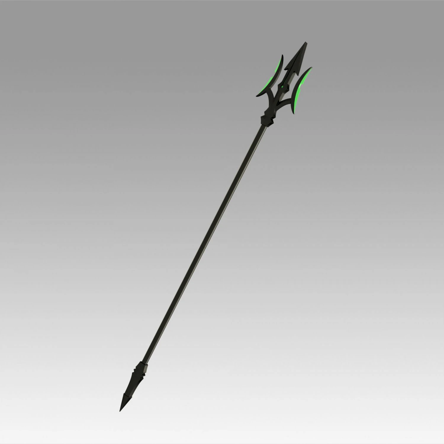 seraph of the end battle makoto narumi trident cosplay prop 3D Print Model .c4d .max .obj .3ds .fbx .stl .blend 