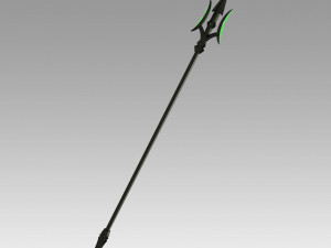 seraph of the end battle makoto narumi trident cosplay prop 3D Принт Модель