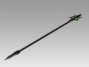 seraph of the end battle makoto narumi trident cosplay prop 3D Принт Модель