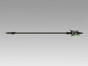 seraph of the end battle makoto narumi trident cosplay prop 3D Print Model