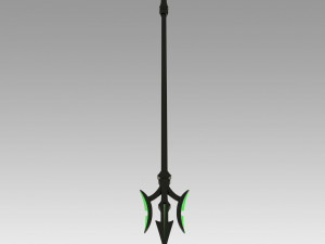 seraph of the end battle makoto narumi trident cosplay prop 3D Принт Модель