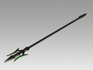 seraph of the end battle makoto narumi trident cosplay prop 3D Принт Модель