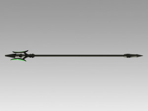 seraph of the end battle makoto narumi trident cosplay prop 3D Принт Модель