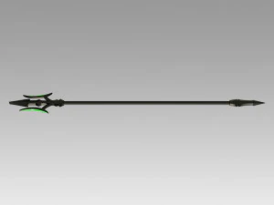 seraph of the end battle makoto narumi trident cosplay prop 3D Print Model