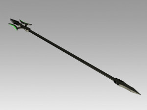 seraph of the end battle makoto narumi trident cosplay prop 3D Принт Модель