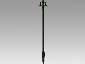 seraph of the end battle makoto narumi trident cosplay prop 3D Принт Модель